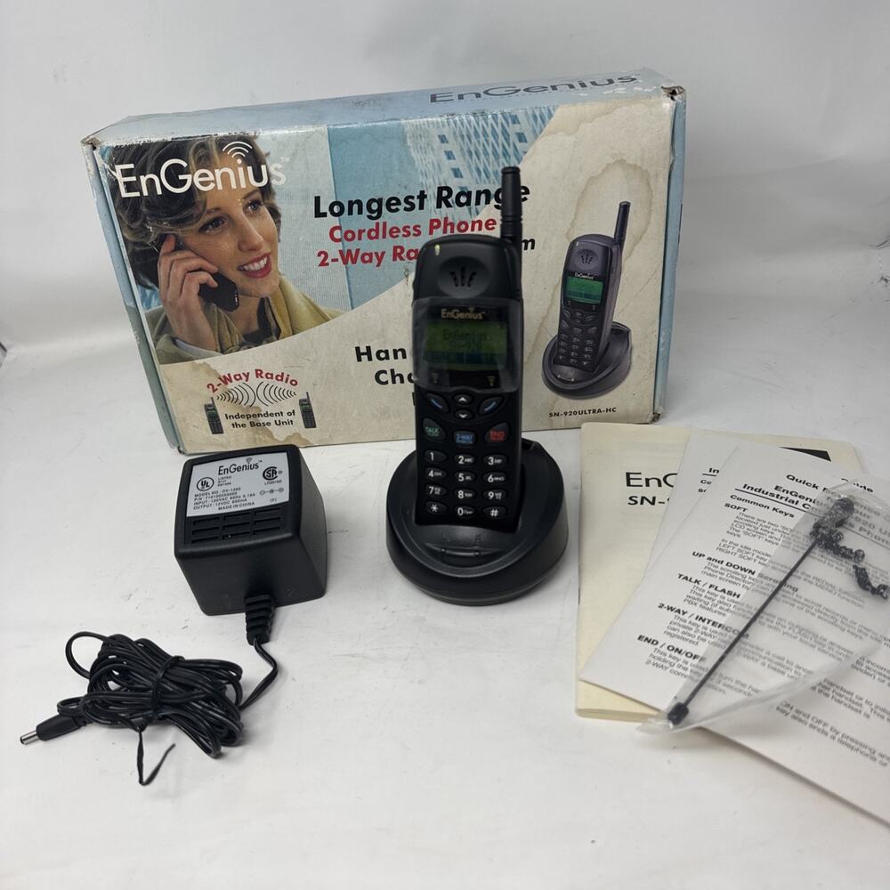 Engenius wireless phone SN-920 ULTRA-HC & Charger * READ